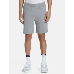 Puma Grey Cotton Slim Fit Shorts-picture-31