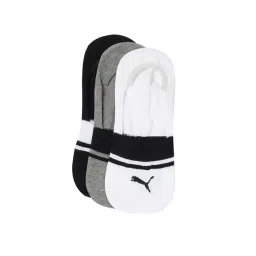 Puma Heritage Footie Multicolor Cotton Solid Large Socks - Pack of 3-picture-15