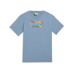 Puma HOUSE OF GRAPHICS Girls Relaxed Fit Cotton Tee-picture-26