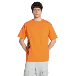 Puma House Of Graphics Orange Cotton Relaxed Fit Printed T-Shirt-picture-14