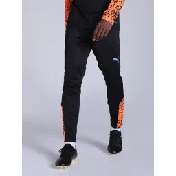 Puma IndividualCUP Black Slim Fit Printed Sports Trackpants-picture-32