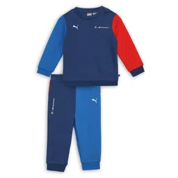 Puma Infants Colourblocked Sweatshirt With Joggers Clothing Set-image-43
