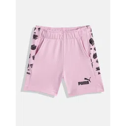 Puma Kids Essential+ PUMA MATES Printed Regular fit Pure Cotton Shorts-picture-23