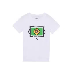 Puma Kids Neymar Jr White Cotton Printed T-Shirt-picture-39