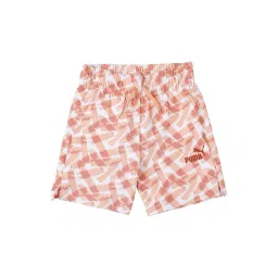 Puma Kids Peach Printed Shorts-picture-32