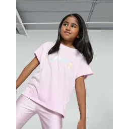 Puma Kids SUMMER DAZE Purple Printed Tee-picture-11