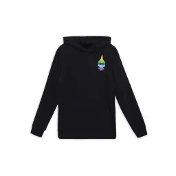 Puma Kids TROLLS Black Cotton Printed Full Sleeves Hoodie-picture-13