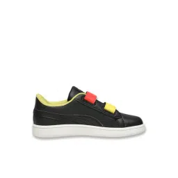 Puma Kids Unisex Black, Pele Yellow & Redmazing Smash Mittens PS Sneakers-picture-11