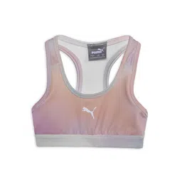 Puma Lightly Abstract Printed Padded Full Coverage Workout Bra-picture-24