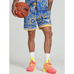 Puma Melo Golden Men Printed Relaxed Fit Basketball Shorts-picture-23