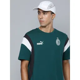 Puma Men A.C Milan Sports & Team Jersey Print Cotton Relaxed Fit Football Archive T-Shirt-picture-19