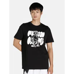 Puma Men Black & White Printed Cotton T-shirt-picture-10