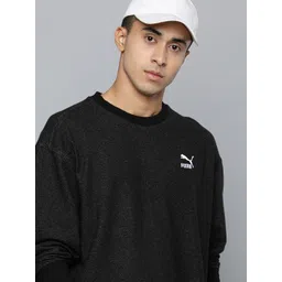 Puma Men Black Classics Soft Ink Sweatshirt-picture-27