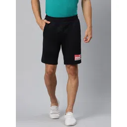 Puma Men Black Solid Graphic 9 Sports Shorts-picture-27