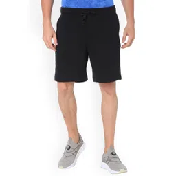 Puma Men Black Solid Slim Fit Cotton Shorts-picture-18