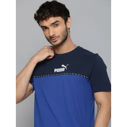 Puma Men Block x Tape Regular Fit Colourblocked T-shirt-picture-25