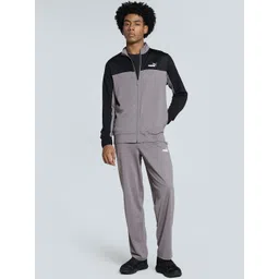 Puma Men Colourblocked Pure Cotton Long Sleeve Tracksuit-image-40