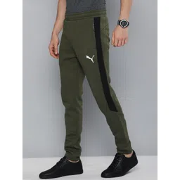 Puma Men Green dryCELL Slim Fit Evostripe Track Pants with Side Stripes-picture-10
