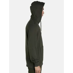 Puma Men Green Printed Cotton Hooded Sweatshirt image 5
