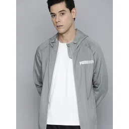 Puma Men Grey Solid Dry Fit Tec Outdoor Regular Fit Sporty Jacket-picture-28