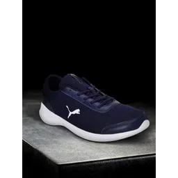 Puma Men Navy Blue Woven Design Forza Running Shoes-picture-49