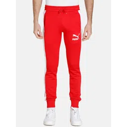 Puma Men Red & White Solid Slim Fit Cotton Sustainable Joggers-picture-34
