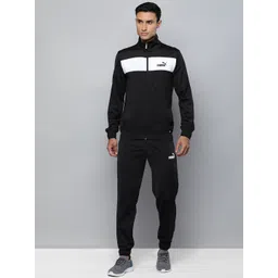 Puma Men Regular Fit Colourblocked Track Suit-image-23