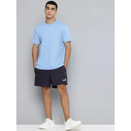 Puma Men Tape Brand Logo Printed Woven 5" Outdoor Shorts image 4