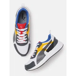 Puma Men White & Black Colourblocked IDP Sneakers-picture-11