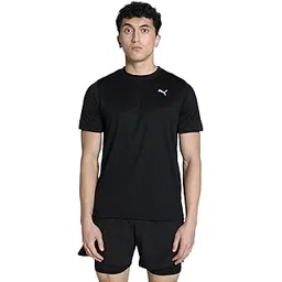 puma Men's Solid Regular Fit T-Shirt (527894_Black-picture-11