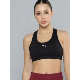 Puma Mid Impact Full Coverage Dry Cell Training Sports Bra 52881801-PUMA Black-picture-46