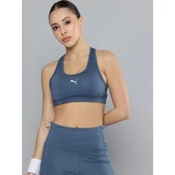 Puma Mid Impact Full Coverage Dry Cell Training Sports Bra 52881880-Dark Indigo-picture-36