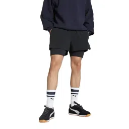 Puma Mmq Black Regular Fit Solid Shorts-picture-27