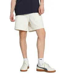 Puma Mmq White Relaxed Fit Solid Shorts-picture-38