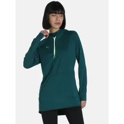 Puma Modest Activewear Green Logo Print Hoodie-picture-10