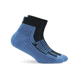 Puma Navy & Strong Blue Cotton Solid Socks Pack of 2-picture-37