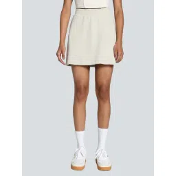 Puma Off White Cotton A-Line Skirt-picture-29