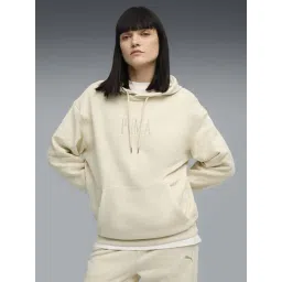 Puma Off White Cotton Relaxed Fit Logo Printed Hooded Sweatshirt-picture-18