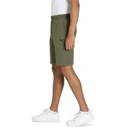 Puma Ottoman Green Cotton Slim Fit Self Pattern Shorts image 3