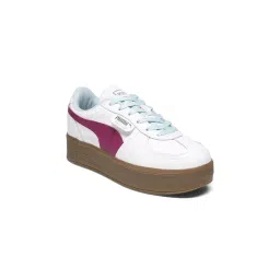 Puma Palermo Elevata Women Leather White & Pink Sneakers-picture-30
