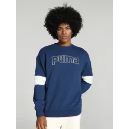 Puma Persian Blue Cotton Relaxed Fit Printed Sweatshirt-picture-11