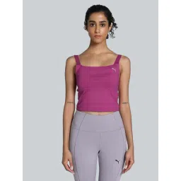 Puma Pink Plain Sports Tank Top-picture-34