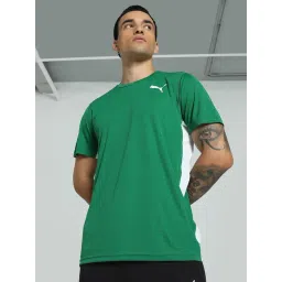 Puma Power Green-Puma White Regular Fit Sports T-Shirt-picture-22