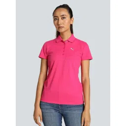 Puma Puma Pink Cotton Plain T-shirt-picture-34