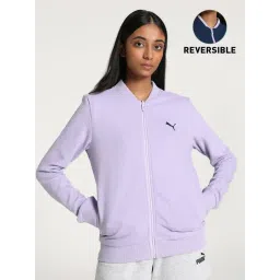 Puma Purple & Blue Cotton Reversible Jacket-picture-28