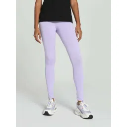 Puma Purple Printed Mid Rise Sports Leggings-picture-14