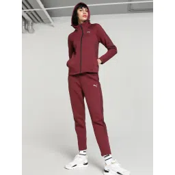 Puma Red Cotton Printed Track Pants image 4