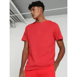 Puma Scuderia Ferrari Motorsport Rosso Corsa Cotton Regular Fit Logo Printed Sports T-Shirt-picture-25