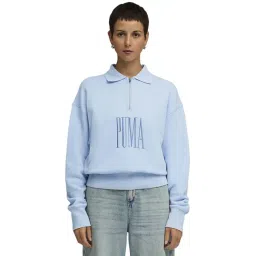 Puma Sky Blue Premium Essentials Relaxed Fit Sweatshirt-picture-25