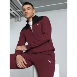 Puma Slub Brand Logo Printed Pure Cotton Slim Fit Long Sleeve Jacket-picture-33